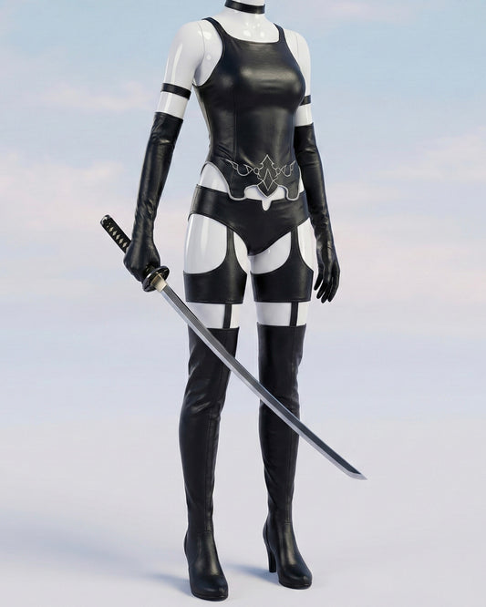 NieR Automata A2 Cosplay Costume YoRHa Type A No. 2 Outfit Full Set and wig