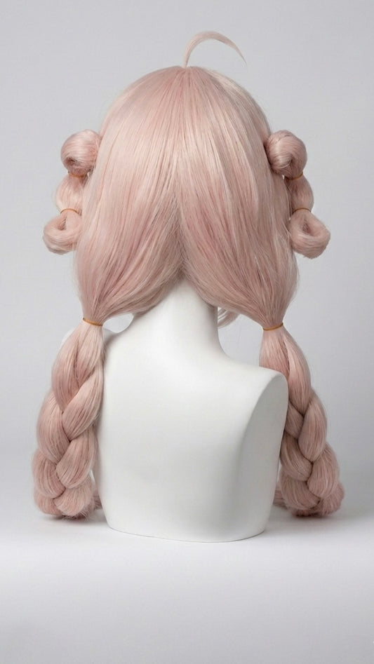 ZZZ Yanagi / Zhao Cosplay Wig – 85cm Pale Pink Long Braids (Wig Only)