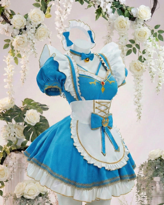 Zelda-Inspired Winter Princess Maid Cosplay Costume