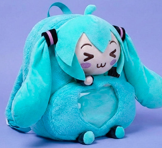 Hatsune Miku Plush Ita Bag - Kawaii Cosplay Backpack with Heart Display Window| MBstudio