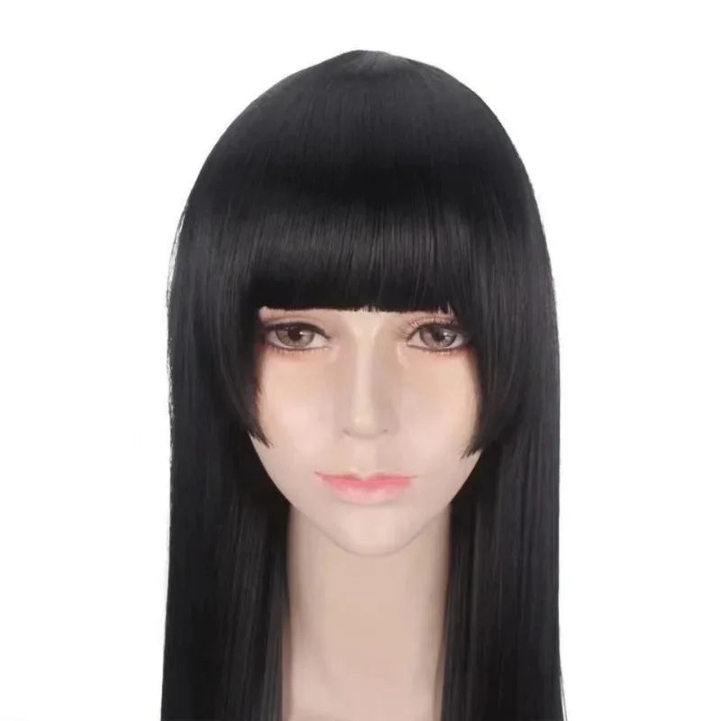 Kakegurui Yumeko Jabami Cosplay Wig โ Long Black Blunt Bangs