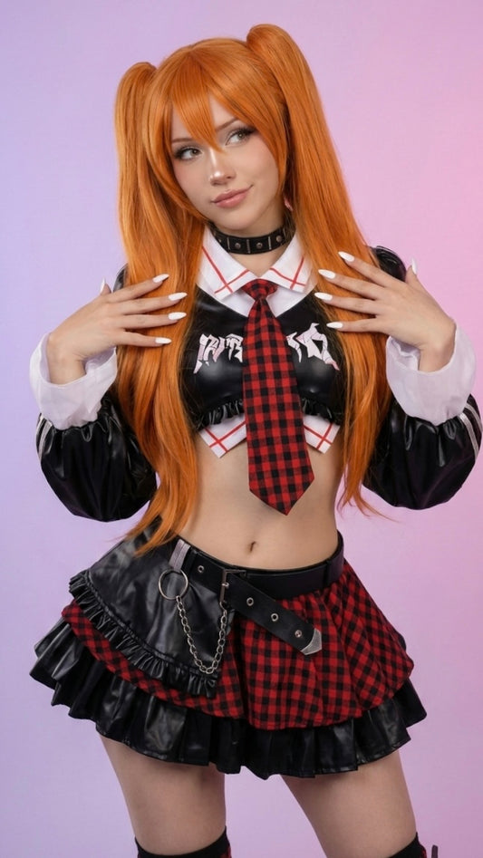 Costume Full Set - EVA Shikinami Soryu Punk Style