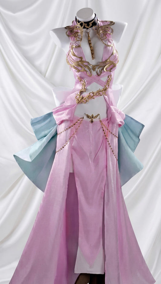 C.C. Pink Empress Dress - luxurious Code Geass Cosplay Costume