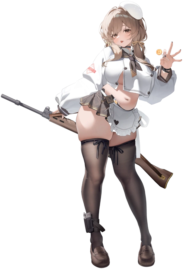 NIKKE: The Goddess of Victory Bready Cosplay Costume & Wig Set | Sweet JK Uniform & Maid Outfit