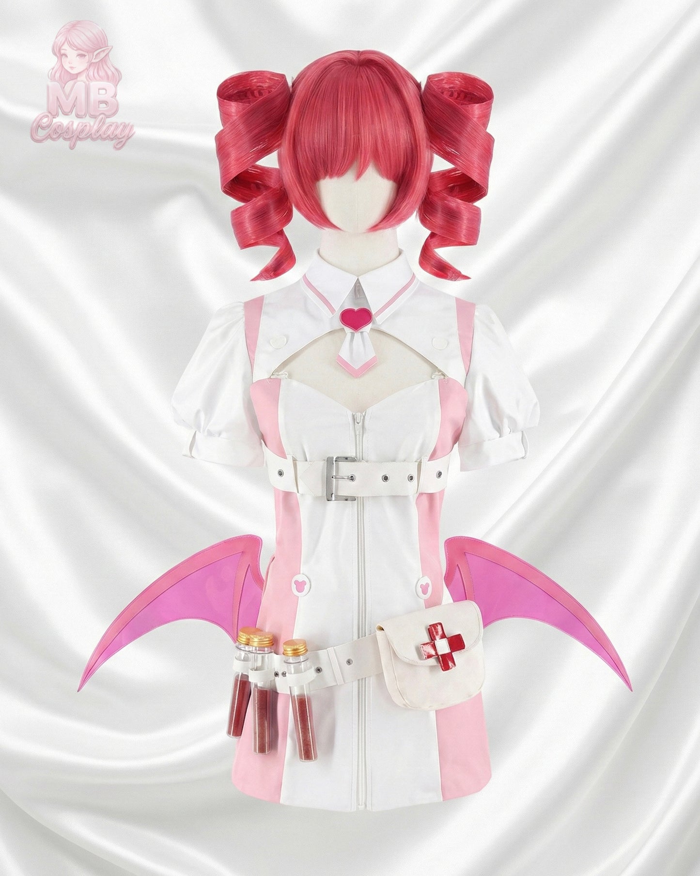 Muse Dash Buro Nocturne Bloodheir Costume & Pre-Styled Wig Set MBCosplay