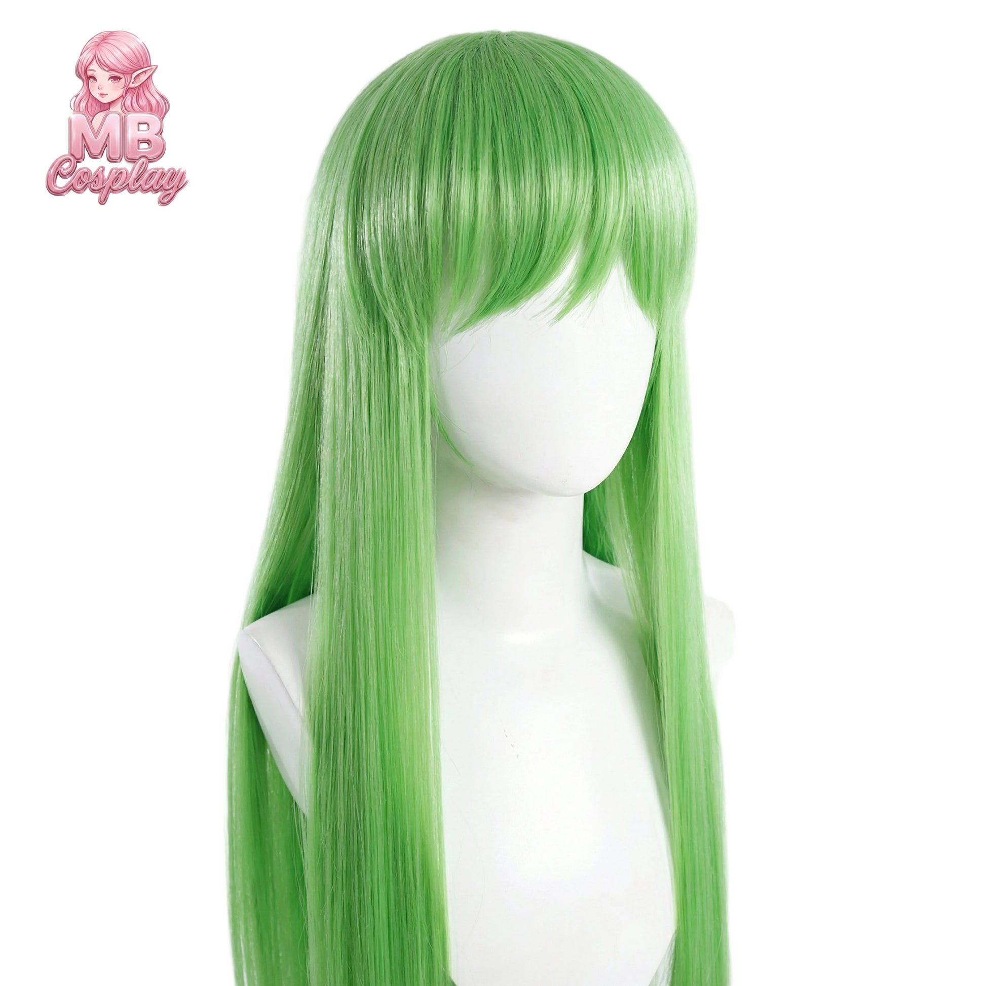 C.C cosplay wig, Code Geass wig, anime cosplay wig, green cosplay wig, heat resistant wig, female anime wig, convention cosplay