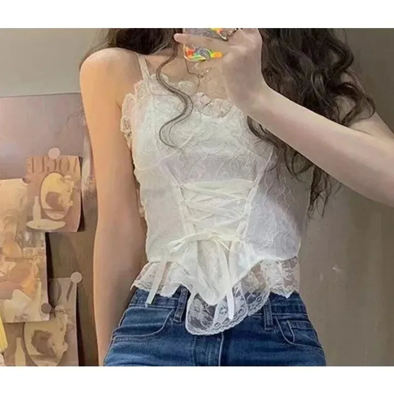 Ethereal Lace Corset Top