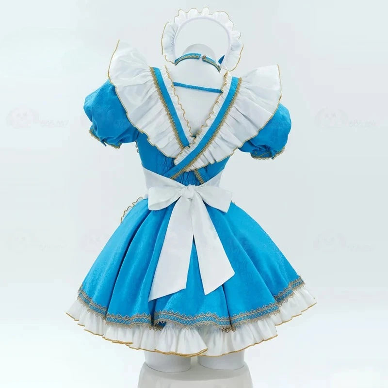Zelda-Inspired Winter Princess Maid Cosplay Costume