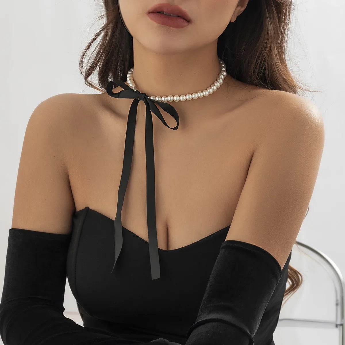 Ethereal pearl necklaces