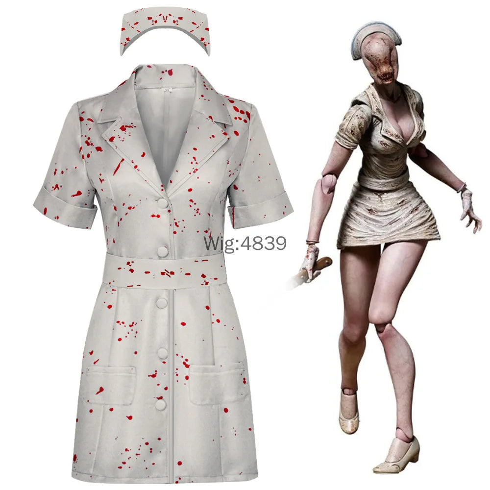 Silent Hill Nurse Cosplay Costume