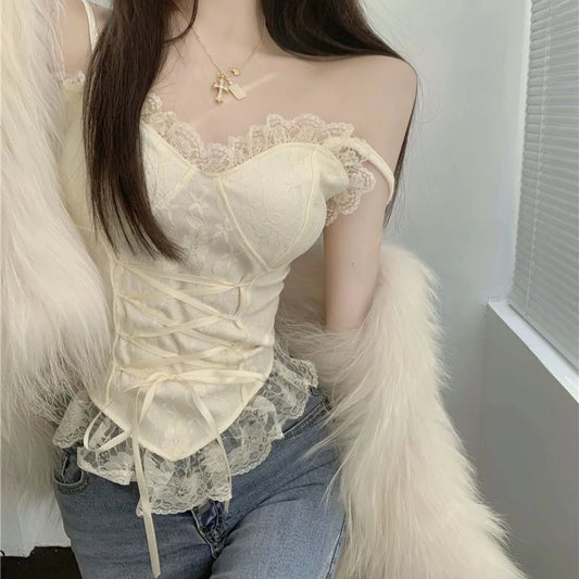 Ethereal Lace Corset Top