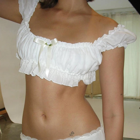 Meadow Blossom Ruffle Crop