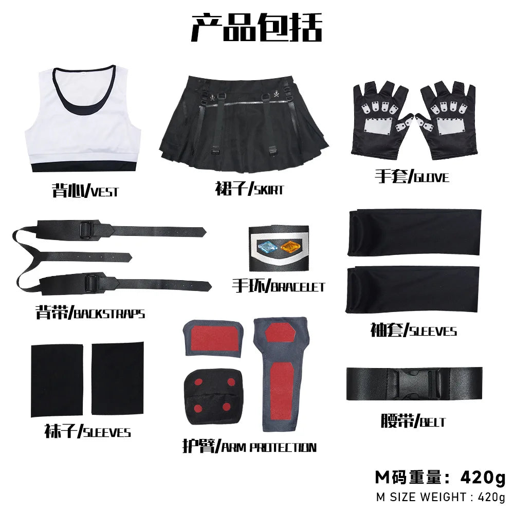 Final Fantasy VII Remake Tifa Cosplay Costume