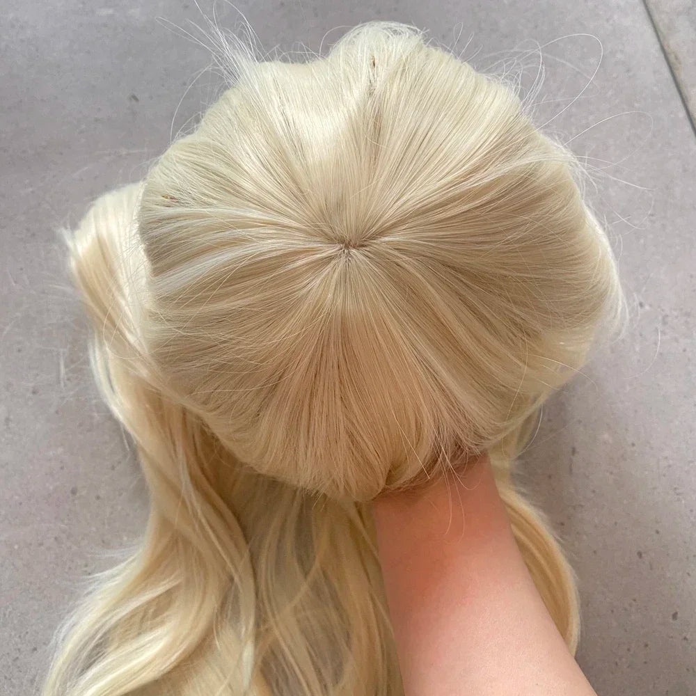 Rosalina Cosplay Wig – Long Wavy Platinum Blonde Hair