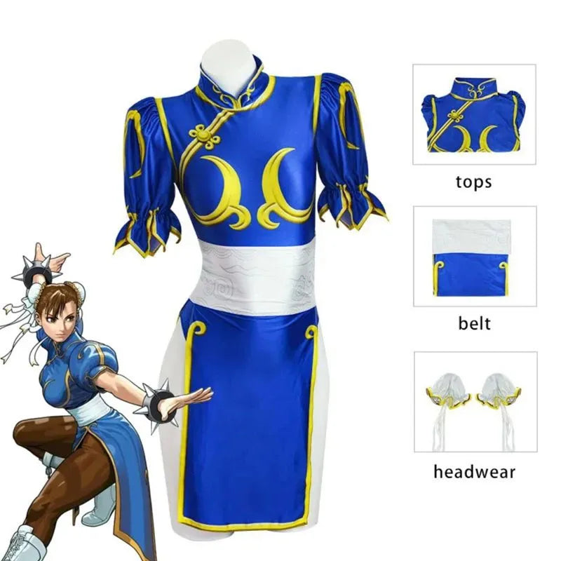 Chun Li Cosplay Dress Costume