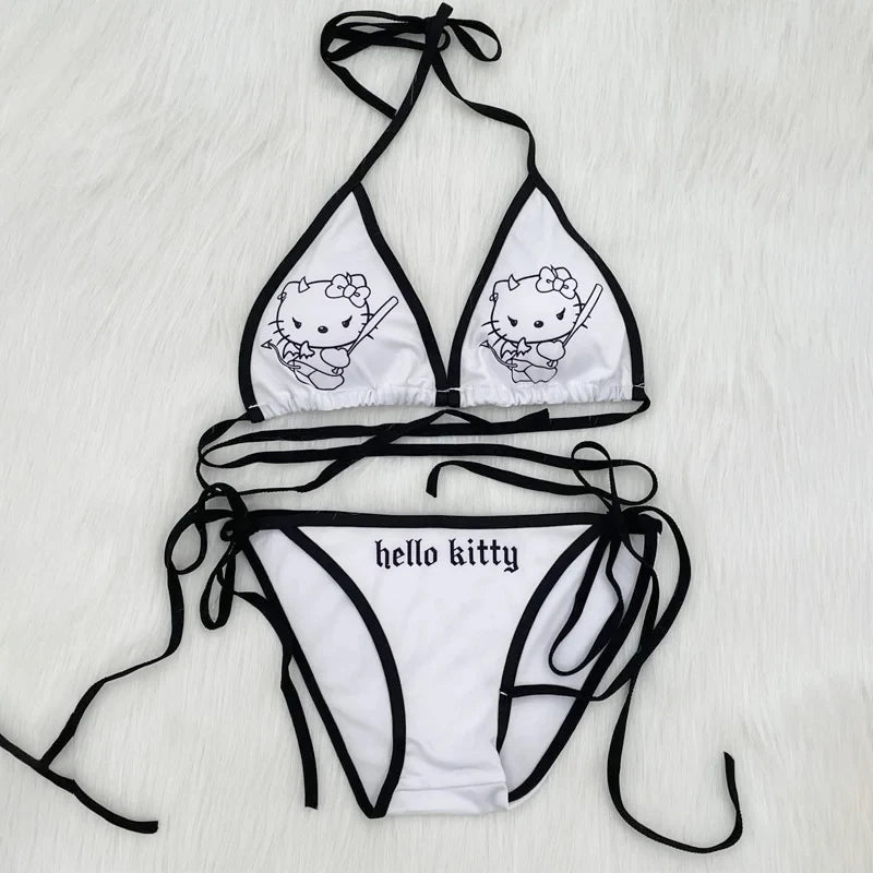 Evil Kitty Bikini Set