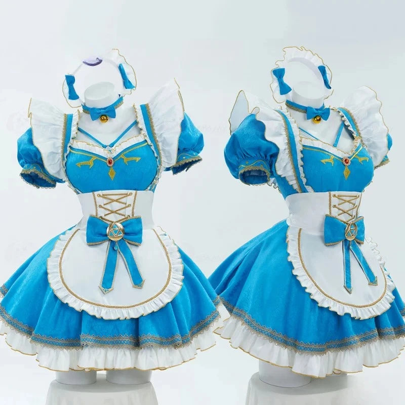 Zelda-Inspired Winter Princess Maid Cosplay Costume