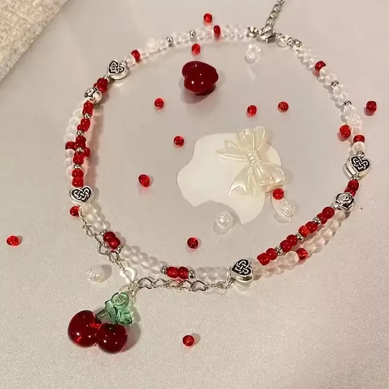 Strawberry Dreams necklaces