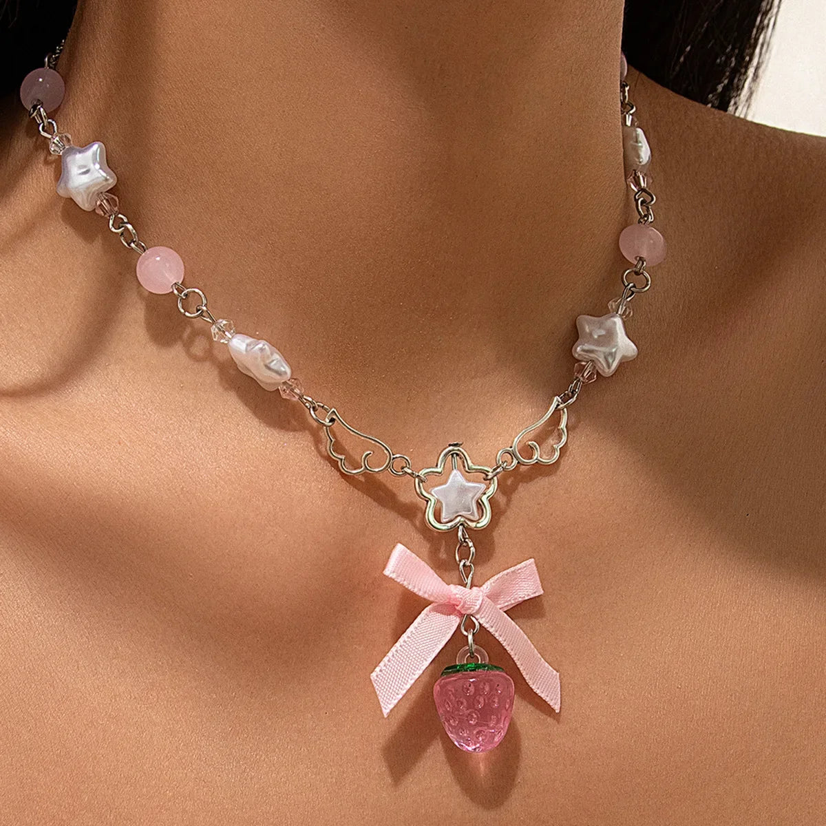 Strawberry Dreams necklaces