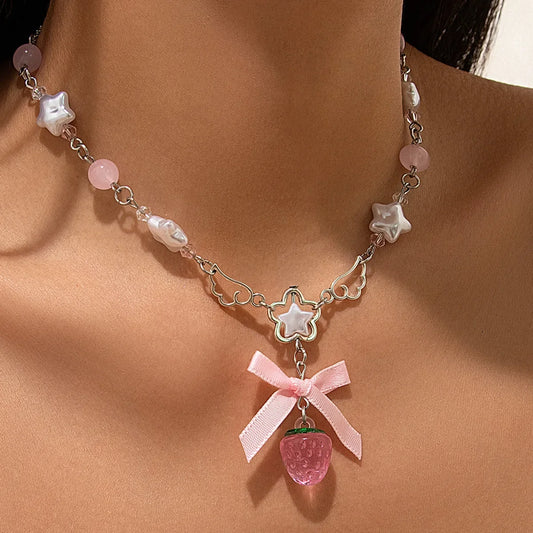 Strawberry Dreams necklaces