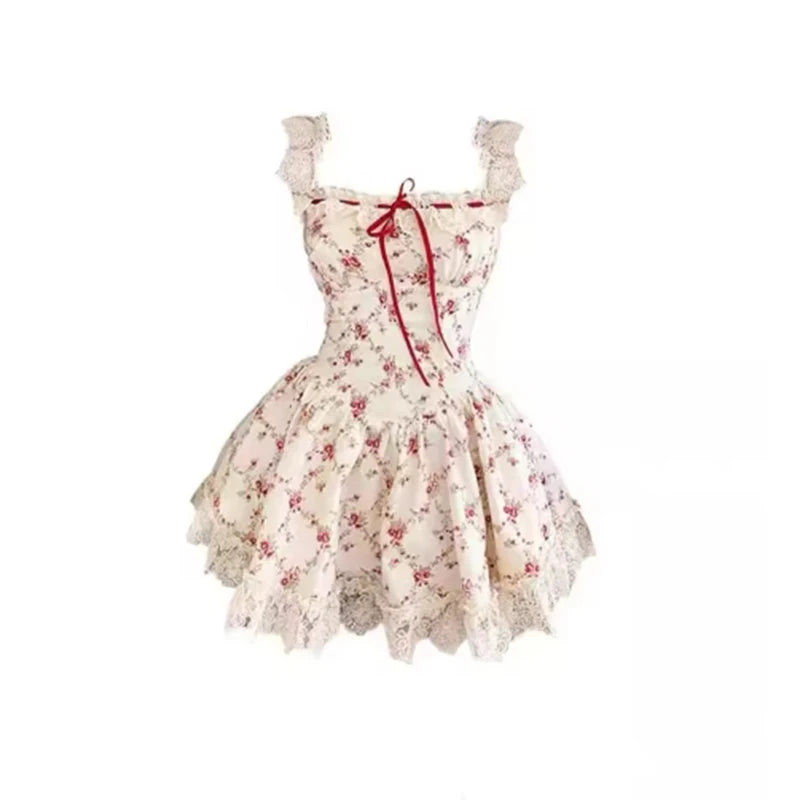 Sweet Floral Dress Set