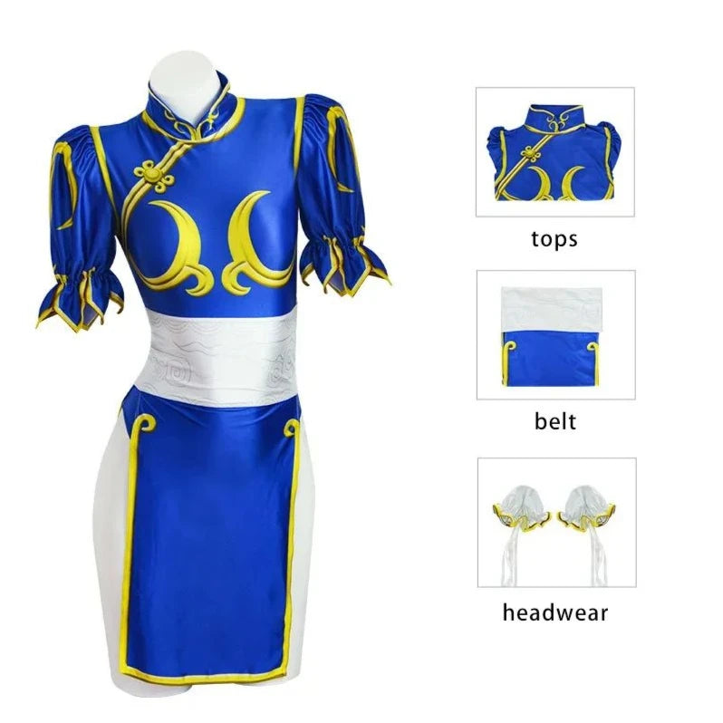 Chun Li Cosplay Dress Costume
