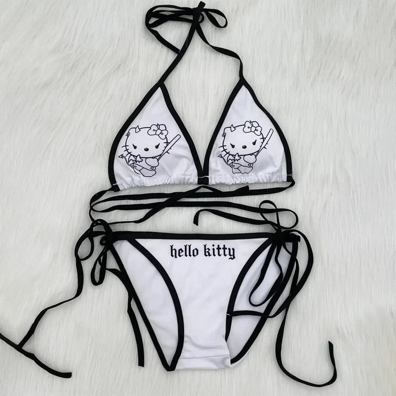 Evil Kitty Bikini Set