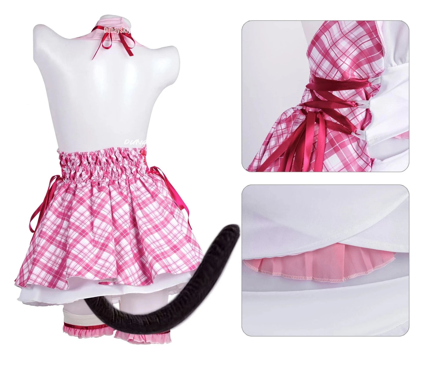 Nekopara Chocola & Vanilla Cosplay Costume – Anime Maid Dress & Wig Set