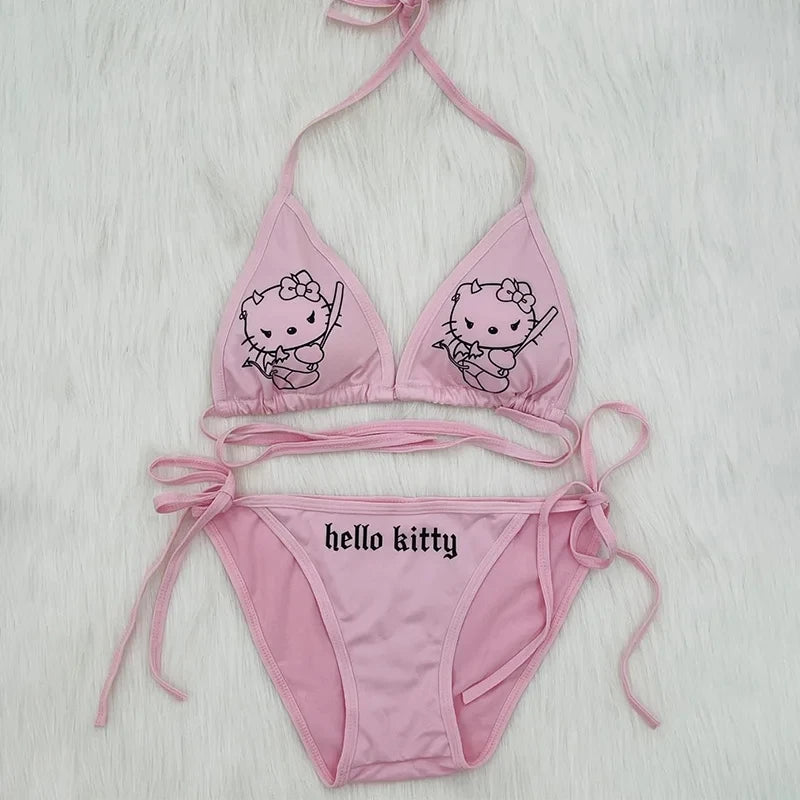 Evil Kitty Bikini Set