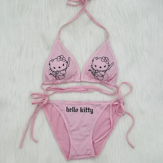 Evil Kitty Bikini Set