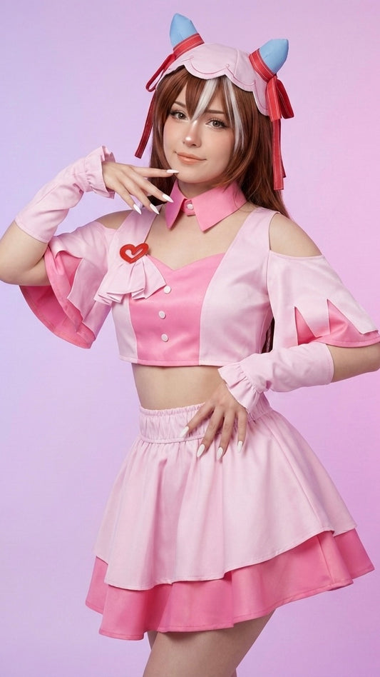 Still in Love Cosplay Costume - Umamusume: Pretty Derby 4.5 Anniversary Pink Dress