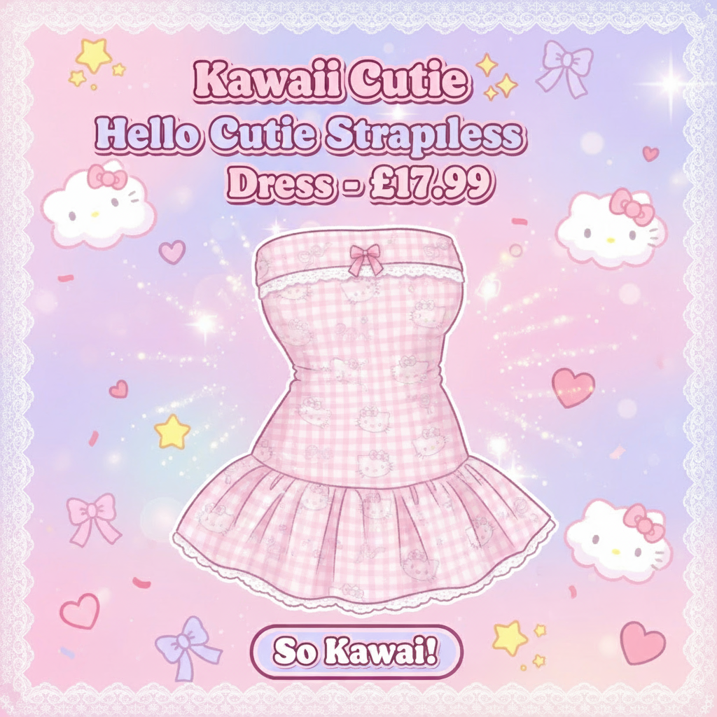Hello Cutie Kawaii Banner - Corrected