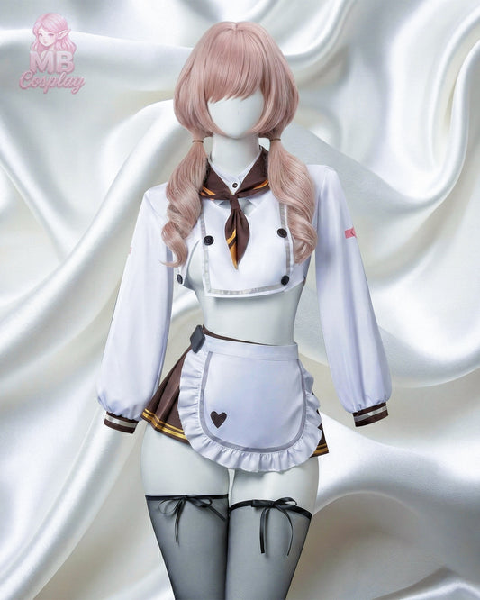Mannequin wearing a maid outfit with a white background MBCosplay nikke goddess of victory cosplay costume full